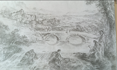 Paysage of France (XVIII th century)
